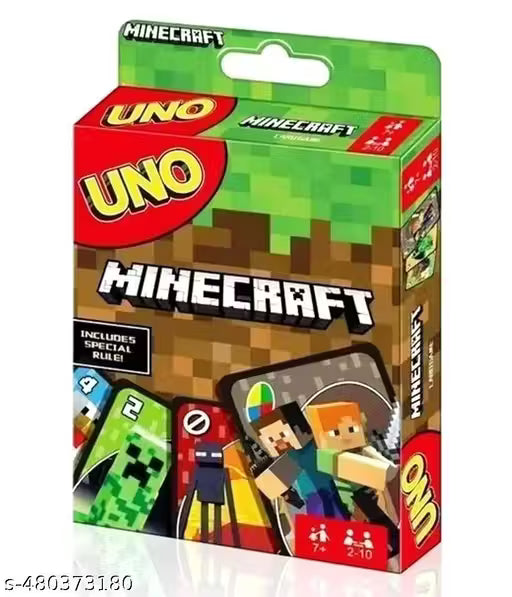 UNO Minecraft Card Game for kids Friends And Family Fun Mine Craft UNO Playing Cards Games