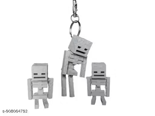 Minecraft Skelaton keychain