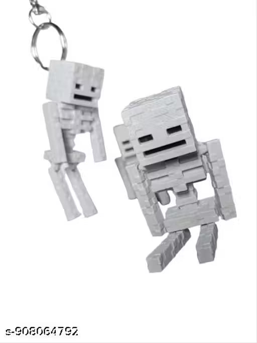 Minecraft Skelaton keychain